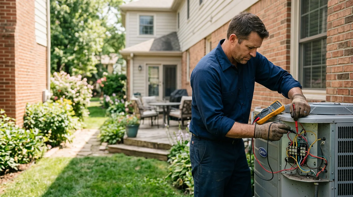 HVAC technician working near Havana, KS